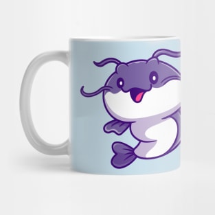 Cute Catfish Cartoon Mug